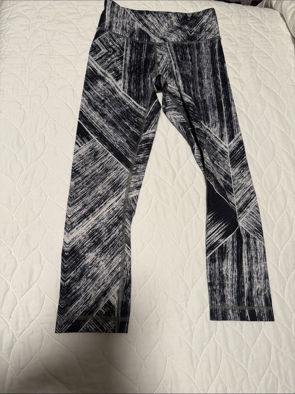lululemon athletica Black and White Patterned Leggings